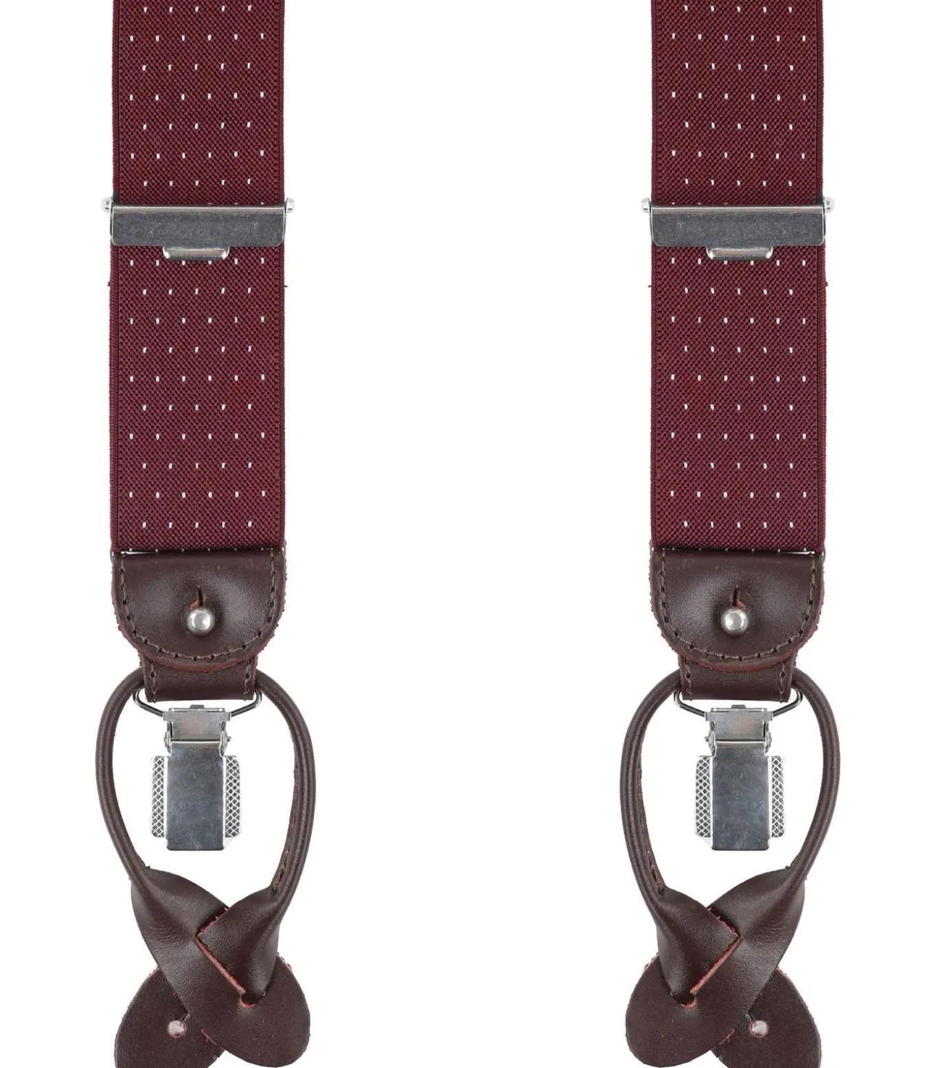 Luxe Bretel Bordeaux-Wit