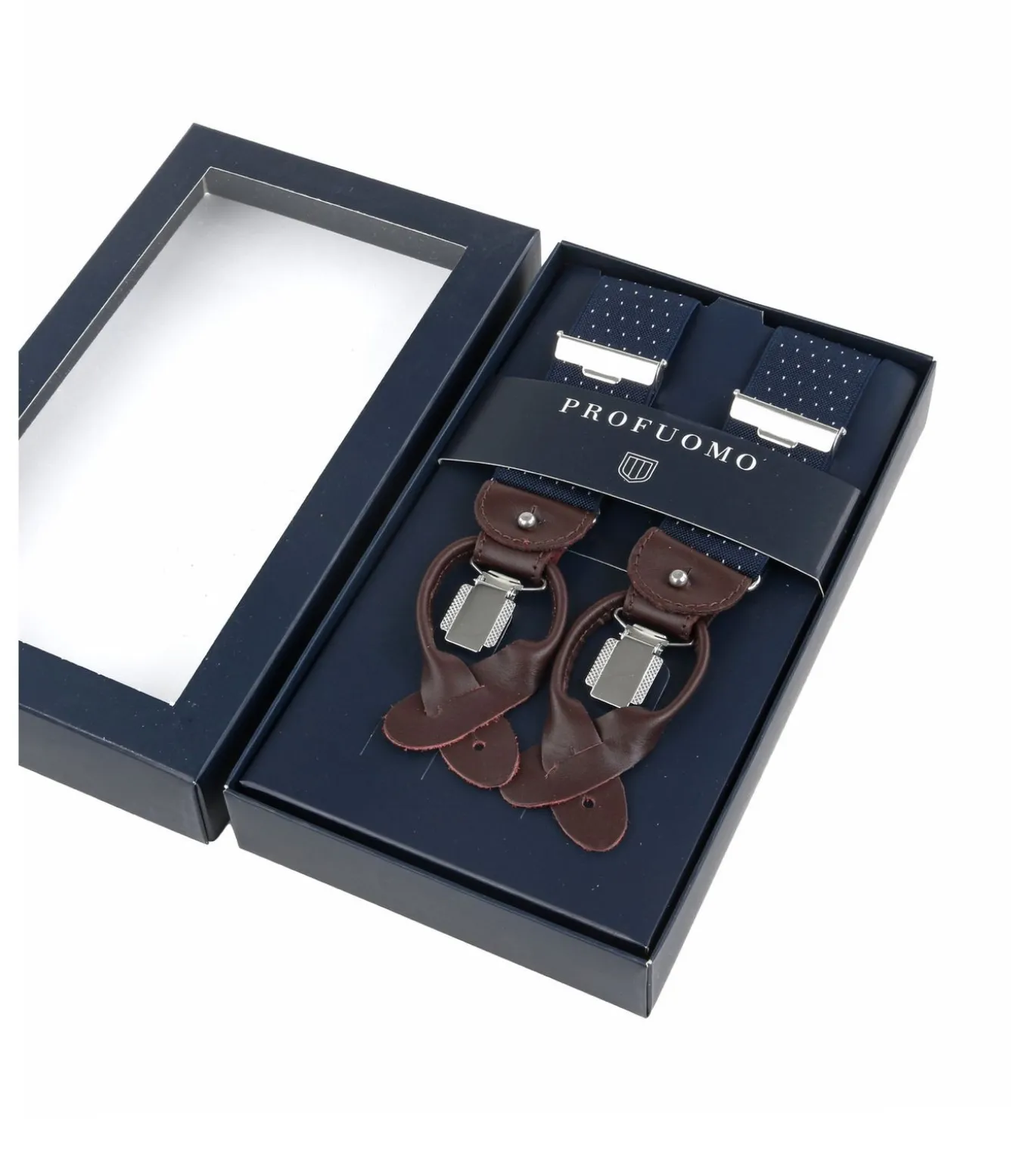 Luxe Bretel Navy-Wit