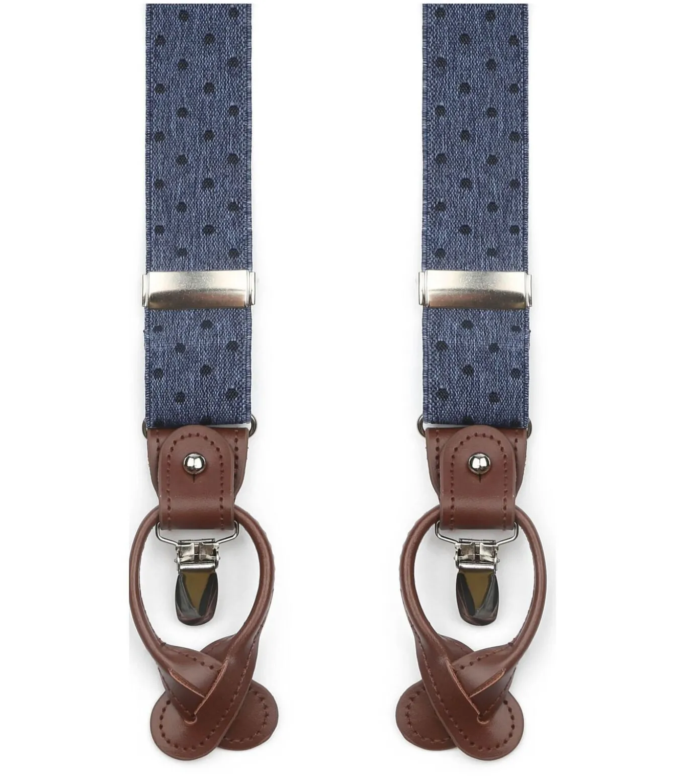 Luxe Bretels Denim Stippen