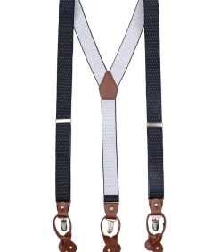 Luxe Bretels Navy Stippen