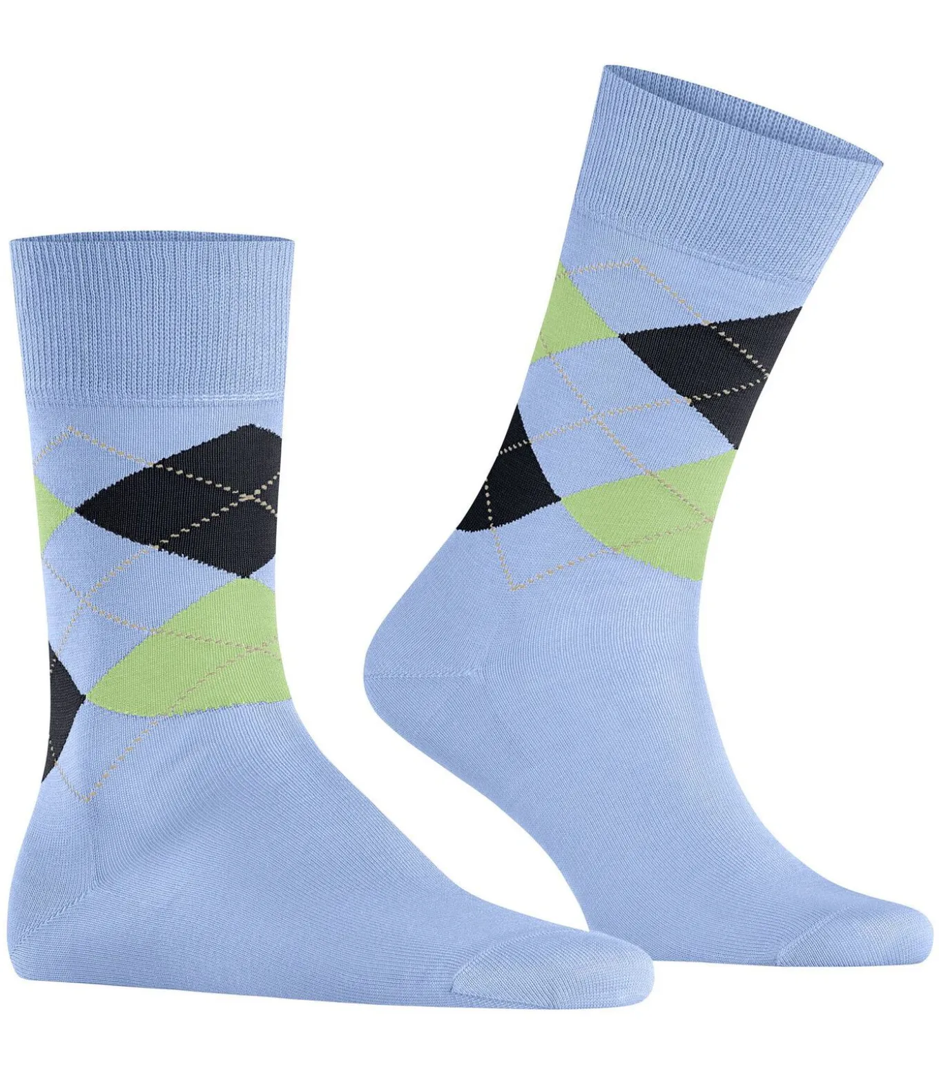 Manchester Sok Ruit Blauw 6258