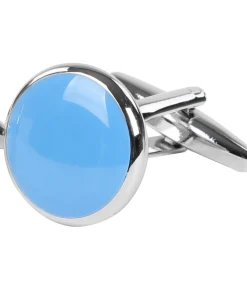 Manchetknoop Rond Blauw NR92