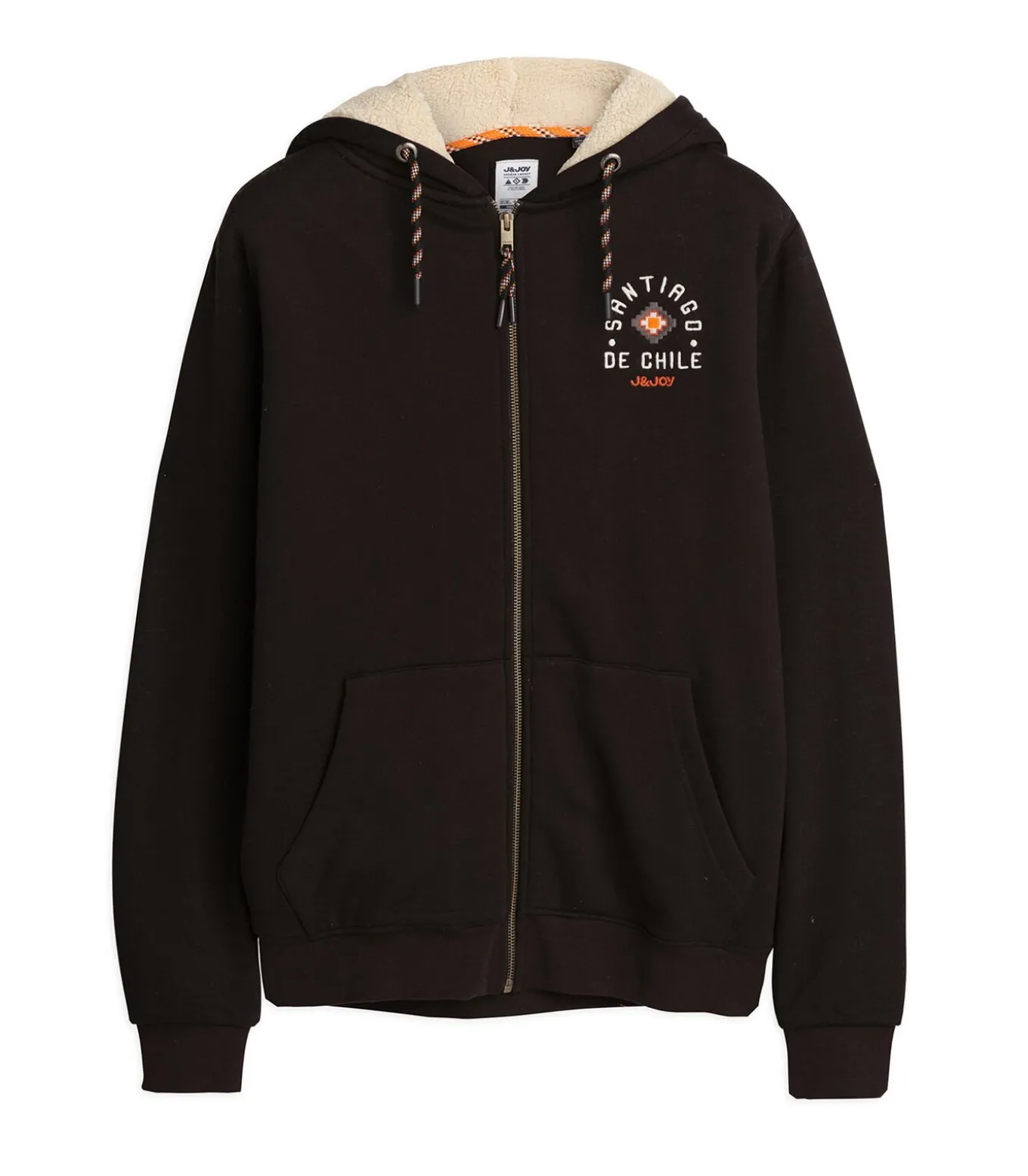 Marineblauwe herensweater met capuchon en zachte binnenkant