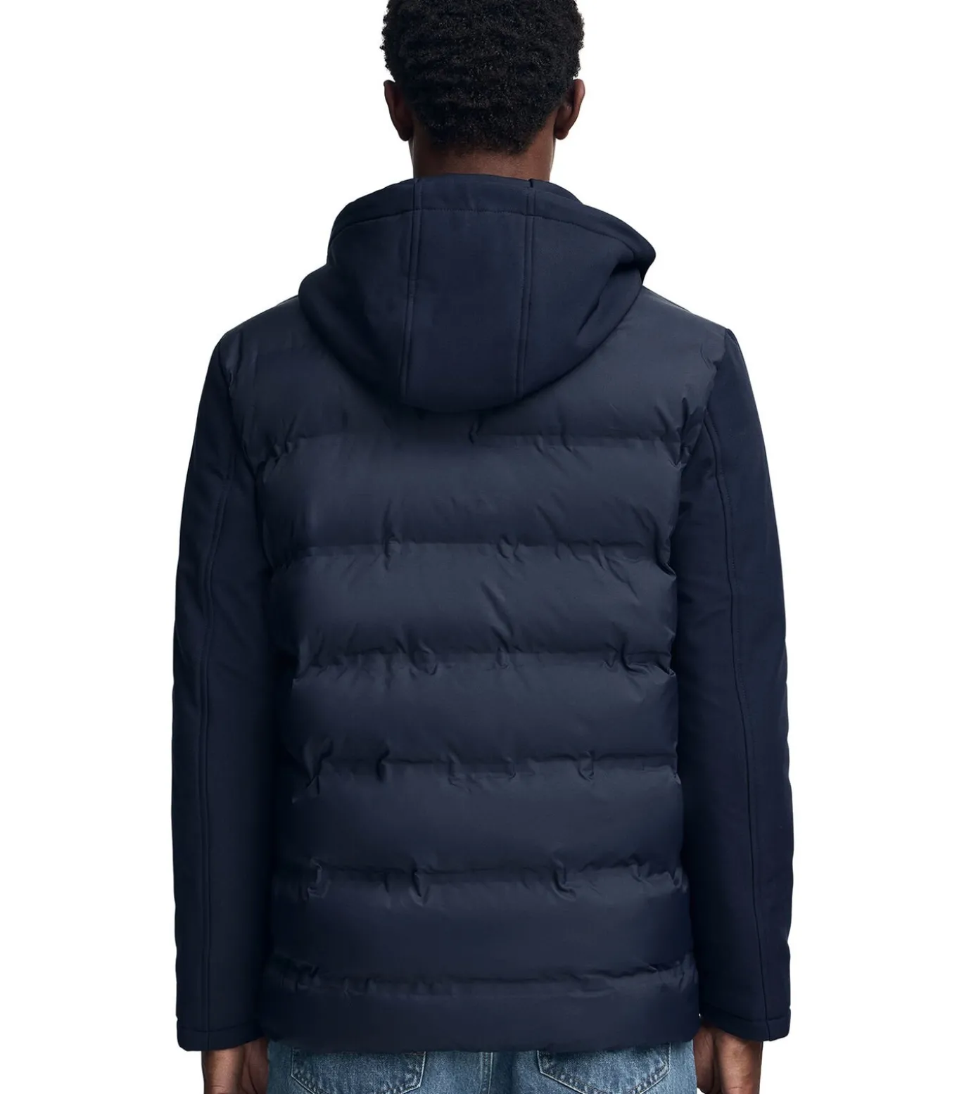 Marineblauwe jas Cenit met Polo Club-logo