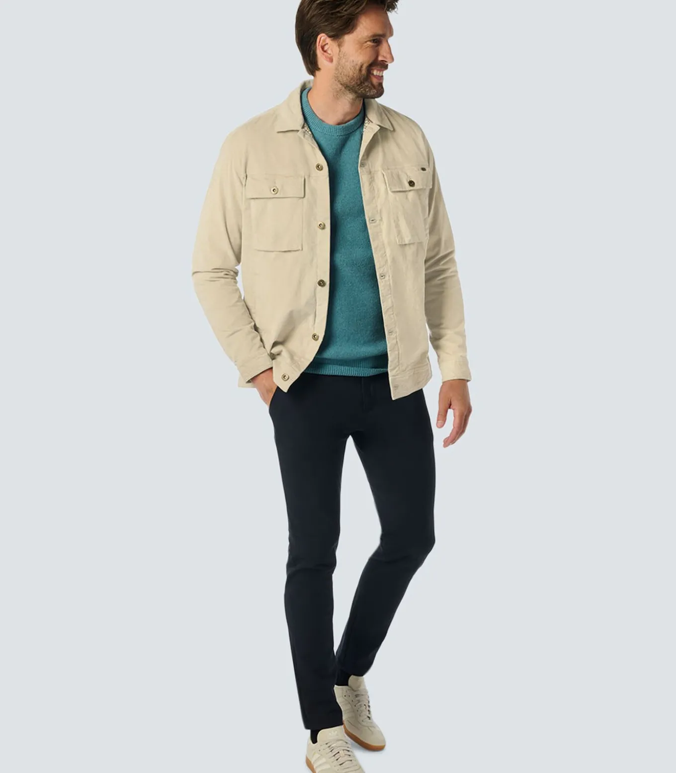 Modern Corduroy overhemd met borstzakken