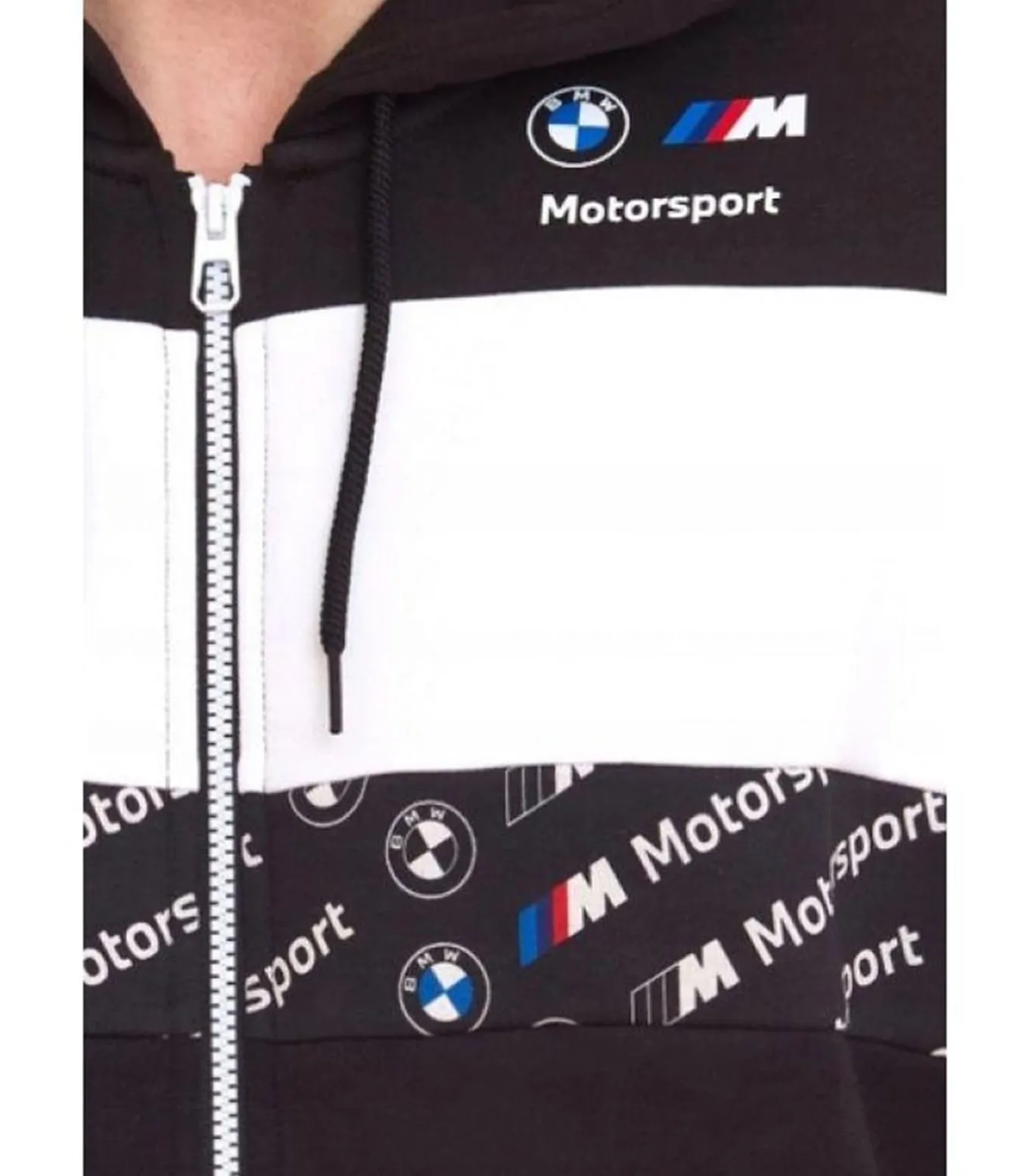 MOTORSPORT - Hoodie Met Volledige Ritssluiting - Zwart