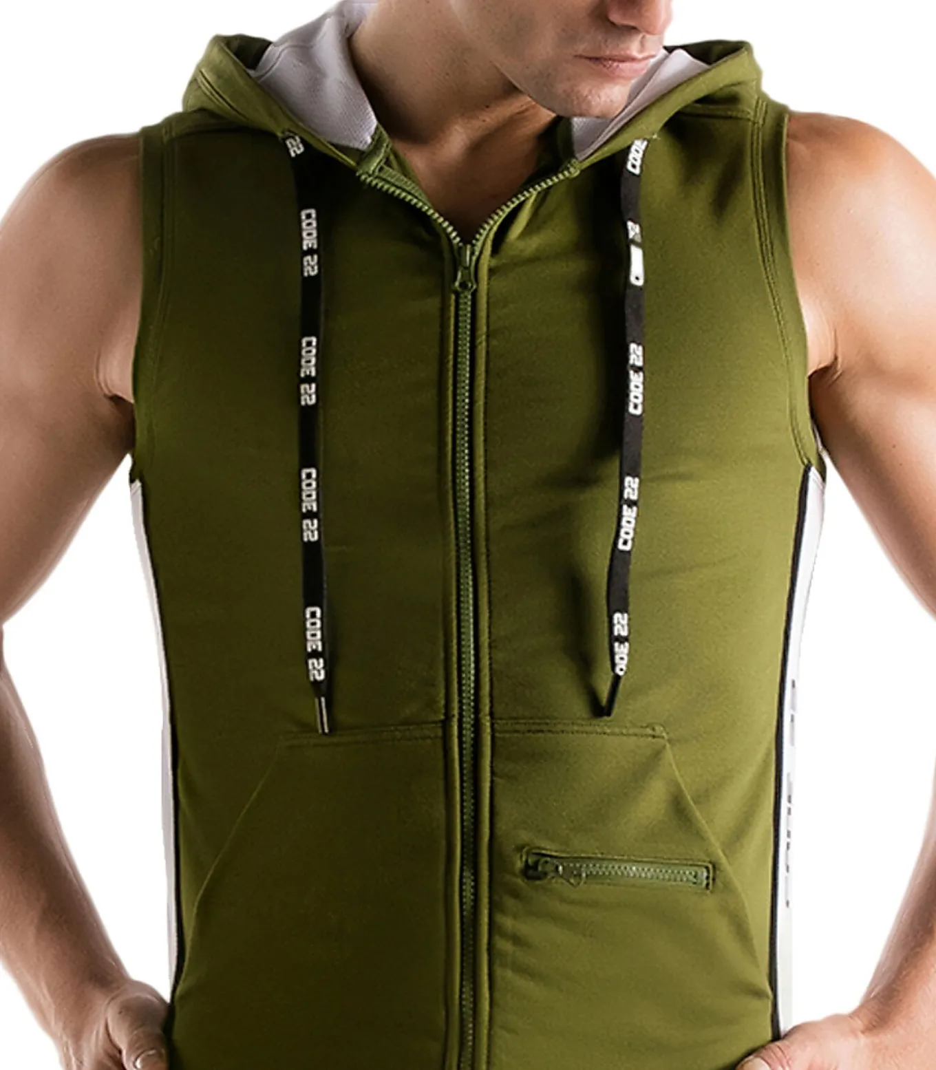 Mouwloze jas met capuchon Thrust