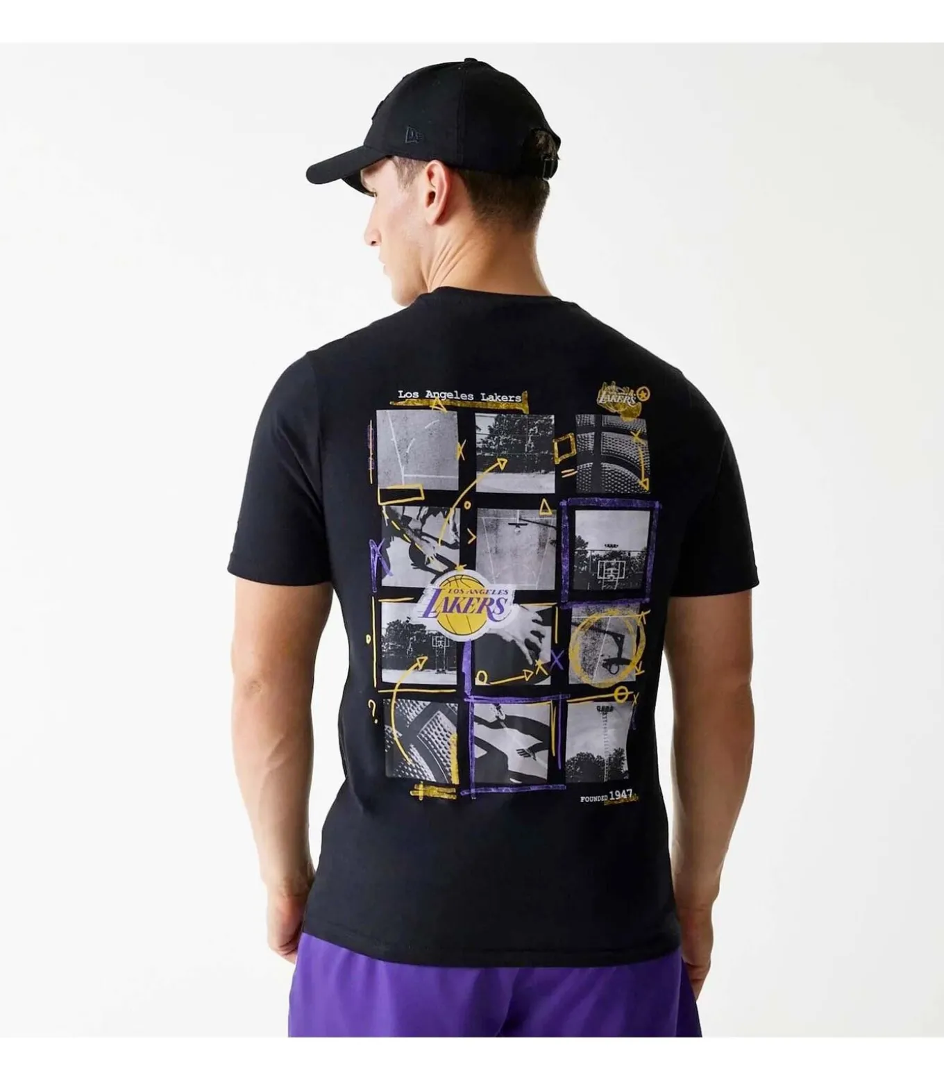Nba Photogrphc Print Reg Tee Loslak Blk