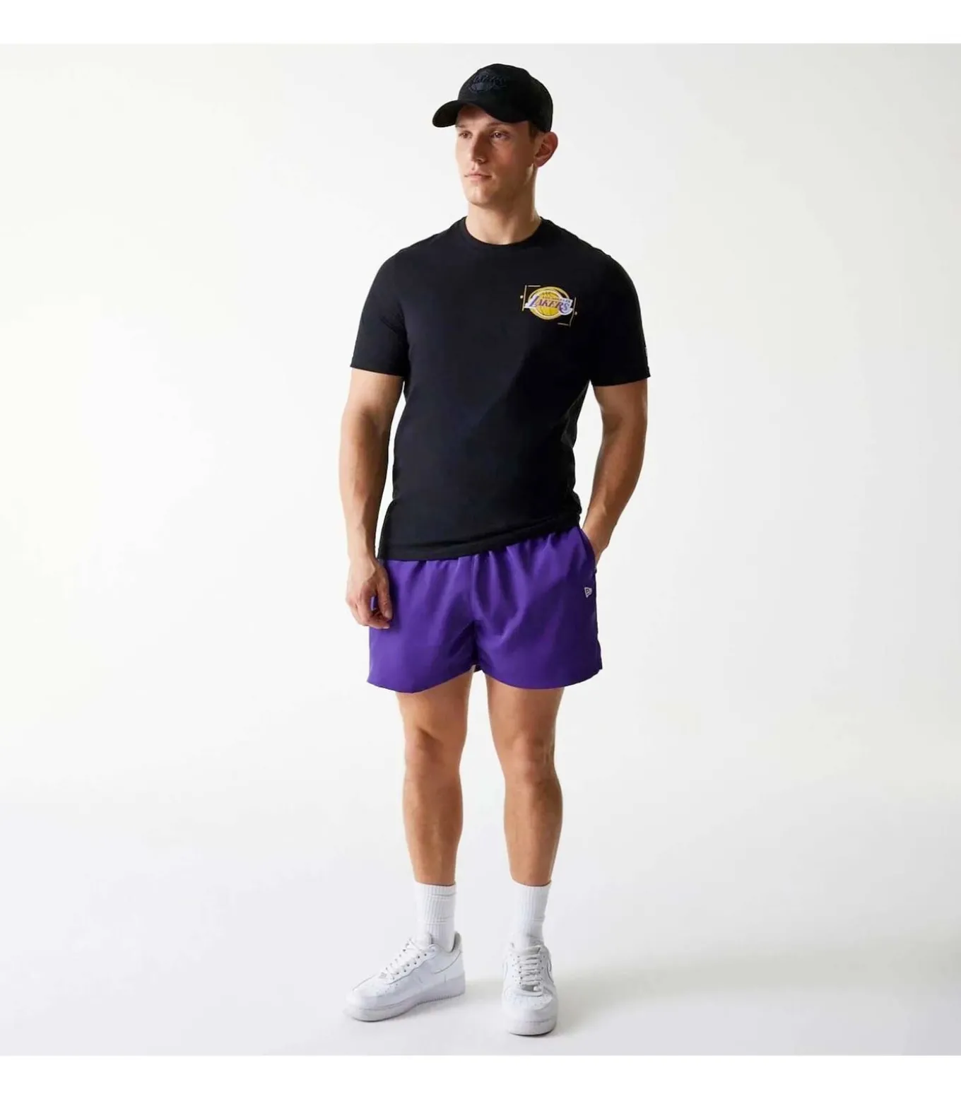 Nba Photogrphc Print Reg Tee Loslak Blk