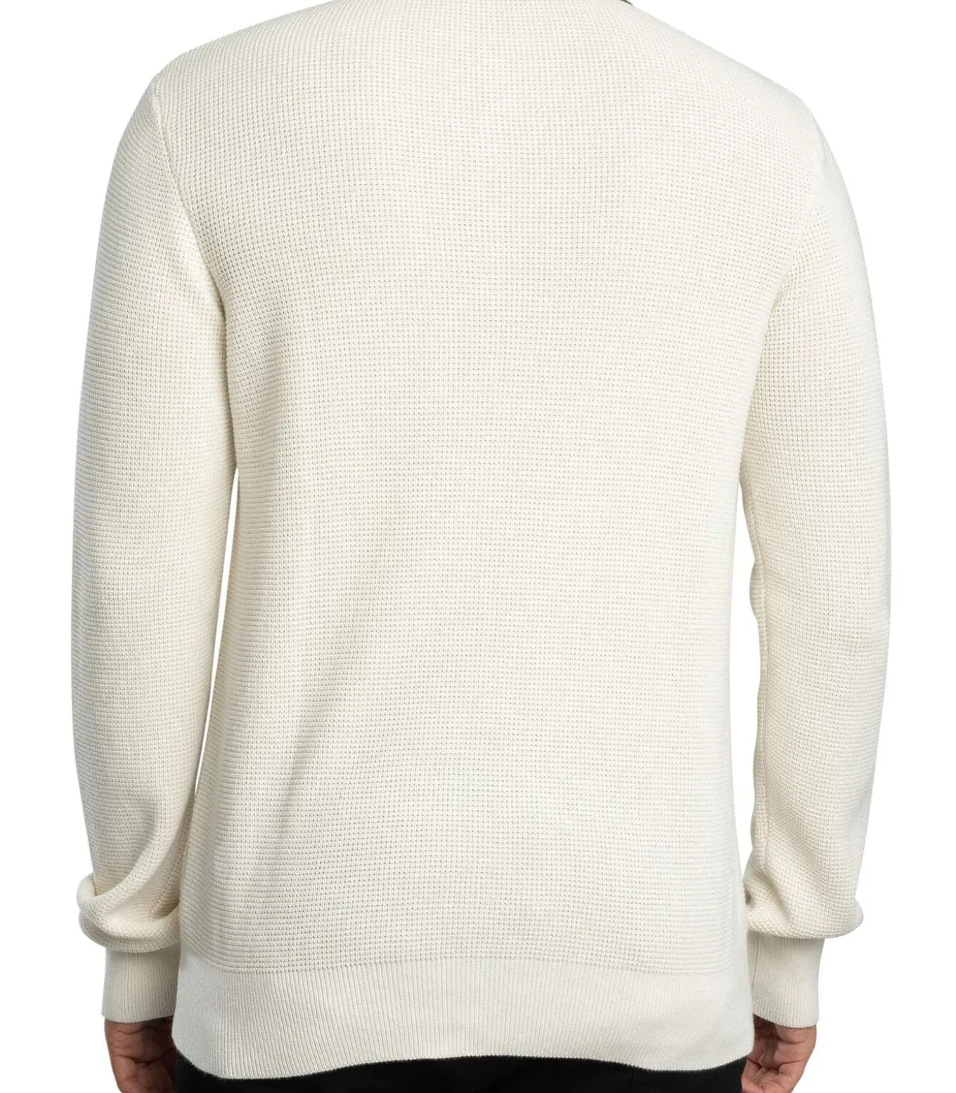 Nowell Wafelgebreid Poloshirt Met Lange Mouwen
