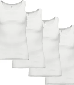 Onderhemd Feinripp Unterhemden 4er Pack Verpakking van 4