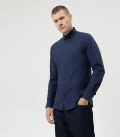 Overhemd Body Fit Blauw