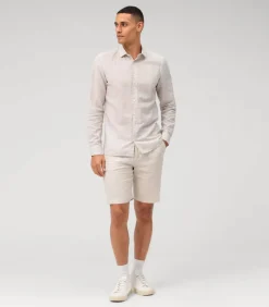 Overhemd Level 5 Body Fit Beige