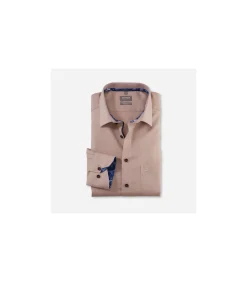 Overhemd Luxor Comfort Fit Lichtbruin