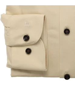 Overhemd Shirt Lange Mouw 24/7 Jersey Stretch Beige