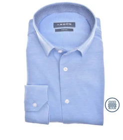 Overhemd Slimfit Jersey Blauw