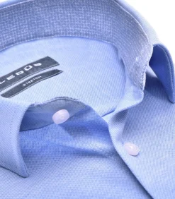 Overhemd Slimfit Jersey Blauw