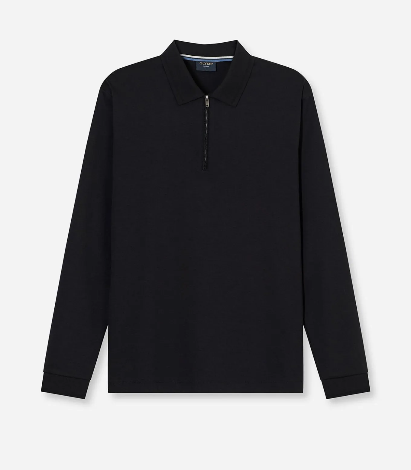 Overhemd Zip Pullover Zwart