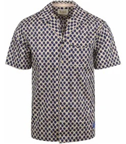 Overhemd Beige Print
