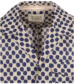 Overhemd Beige Print