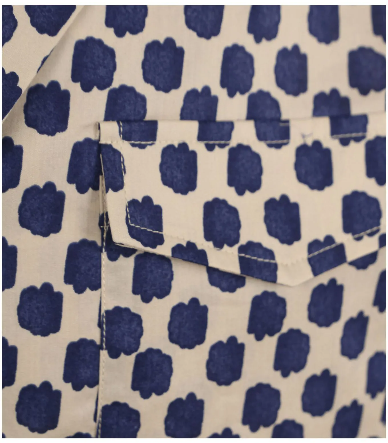 Overhemd Beige Print