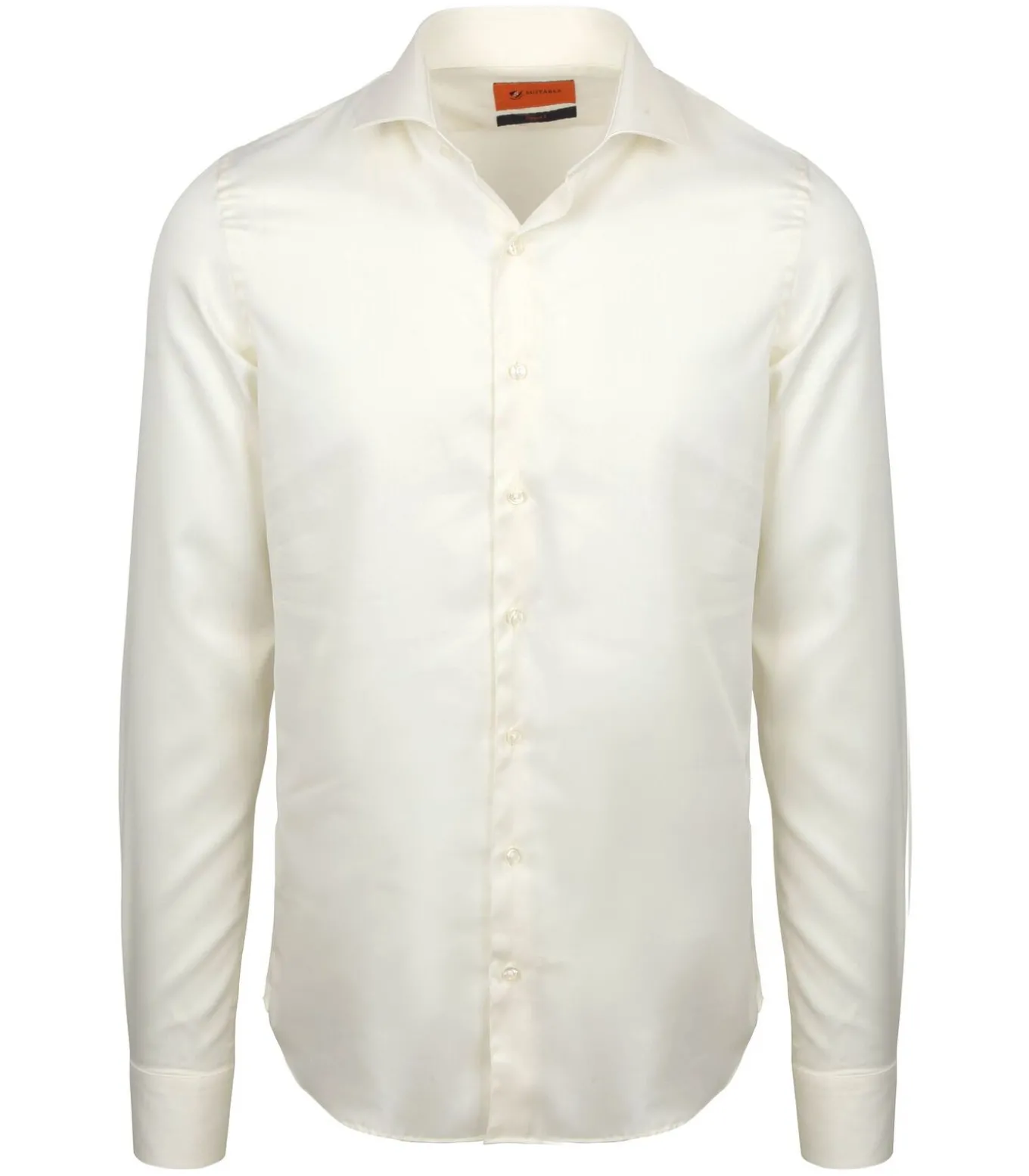 Overhemd Extra Lange Mouwen Twill Ecru