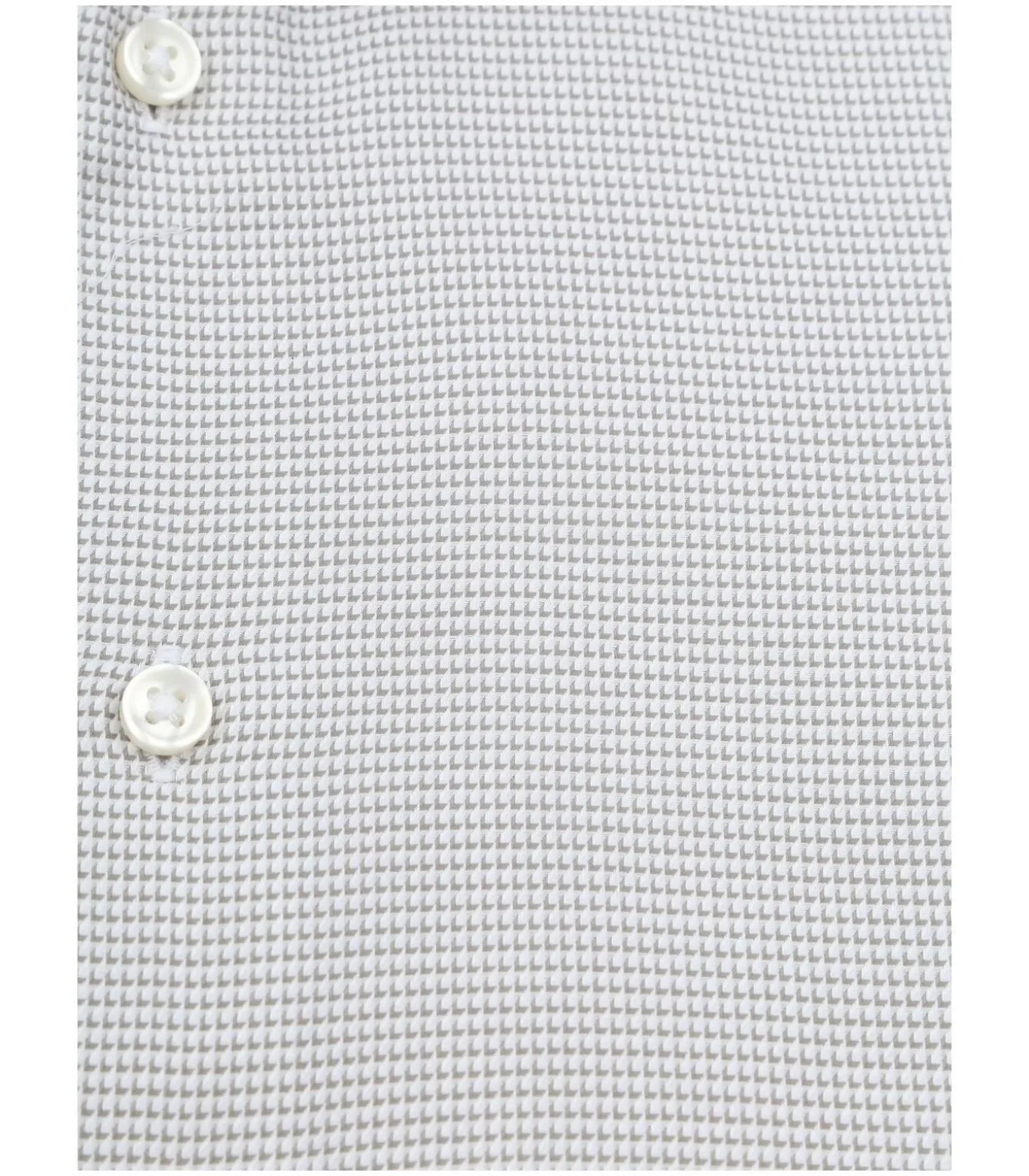 Overhemd Extra Lange Mouwen Print Taupe