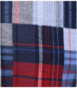 Overhemd Geruit Flanel Blauw