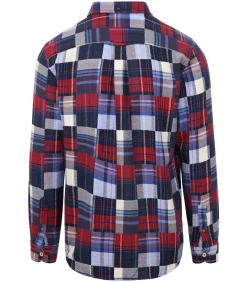 Overhemd Geruit Flanel Blauw