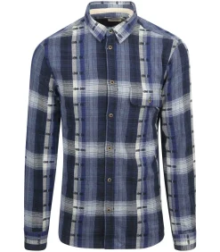 Overhemd Leif Ruit Indigo
