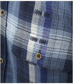 Overhemd Leif Ruit Indigo