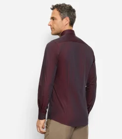 Overhemd Level 5 Stretch Bordeaux
