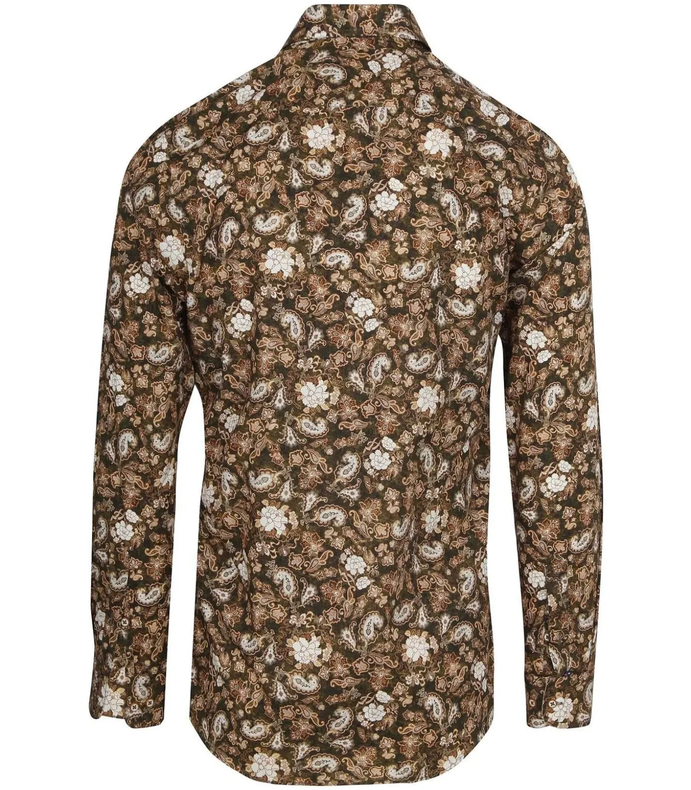 Overhemd Paisley Groen Beige