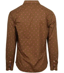 Overhemd Print Bruin