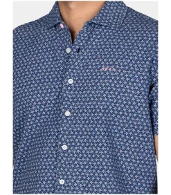 Overhemd Short Sleeve Jake Blauw