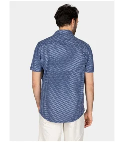 Overhemd Short Sleeve Jake Blauw