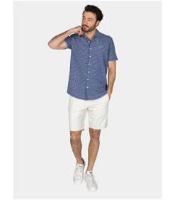 Overhemd Short Sleeve Jake Blauw