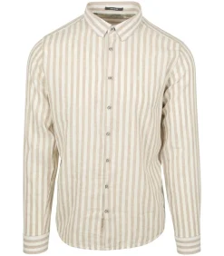 Overhemd Stripes Beige
