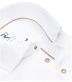 Overhemd Twill Wit