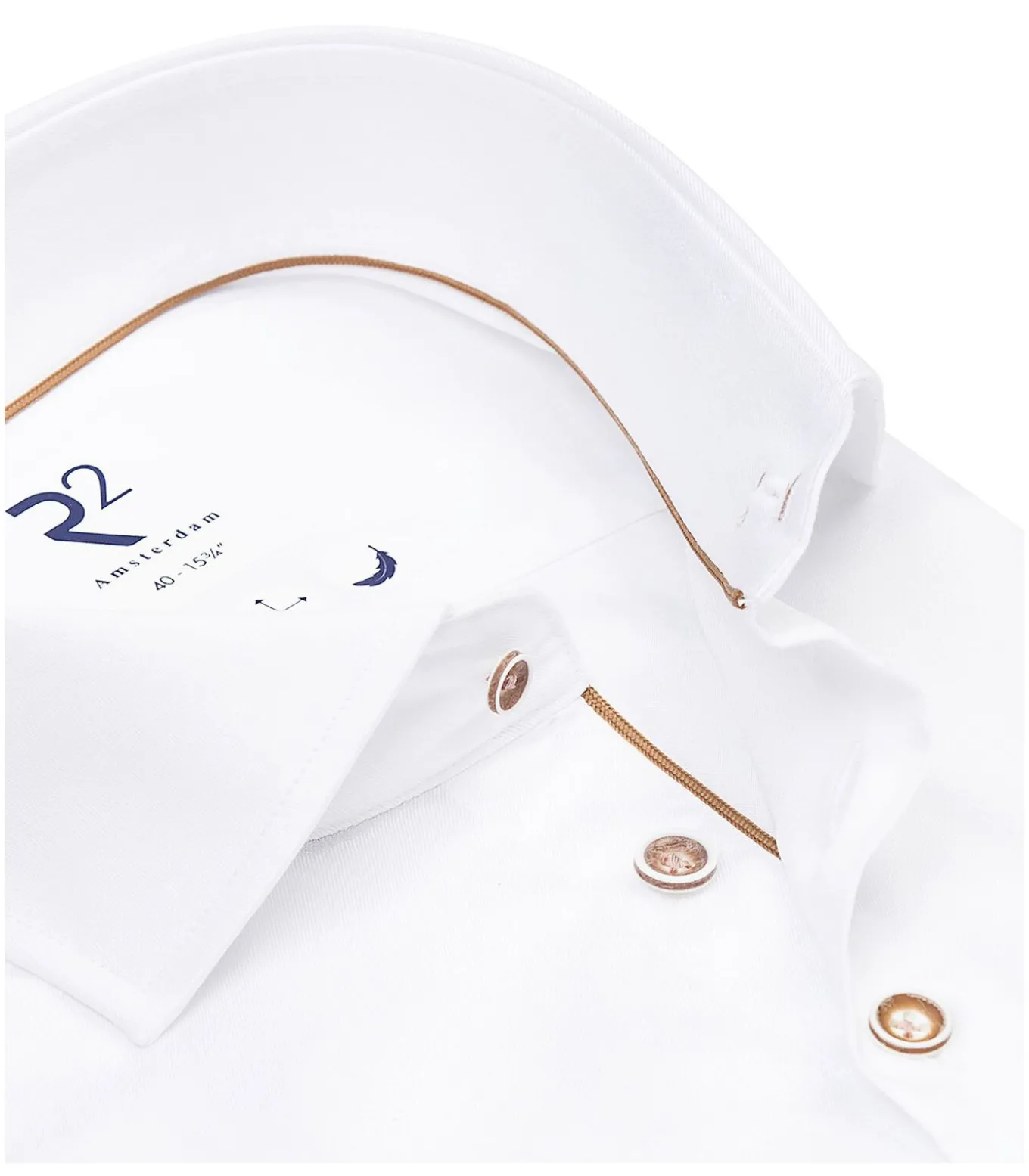 Overhemd Twill Wit