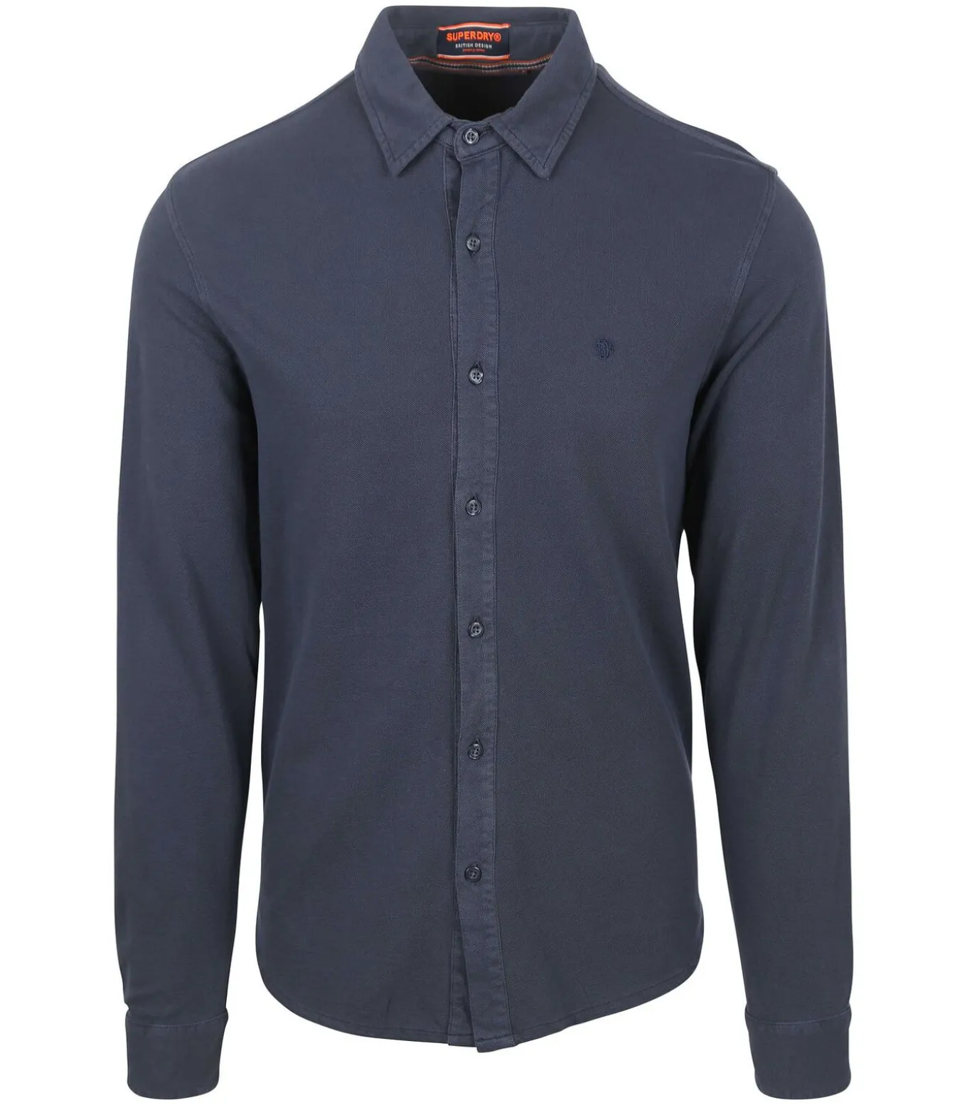 Overhemd Vintage Destroy Pique Sailing Navy