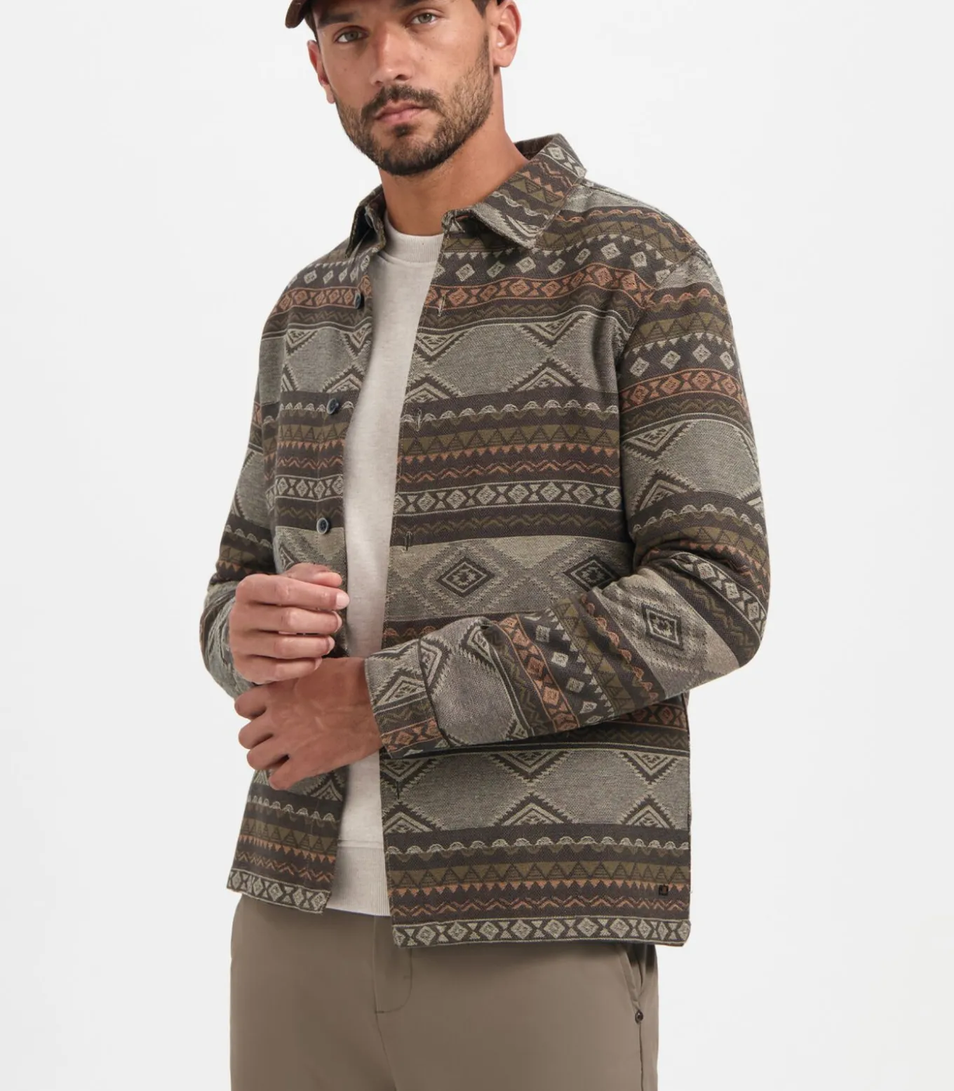 Overshirt in jacquardstof