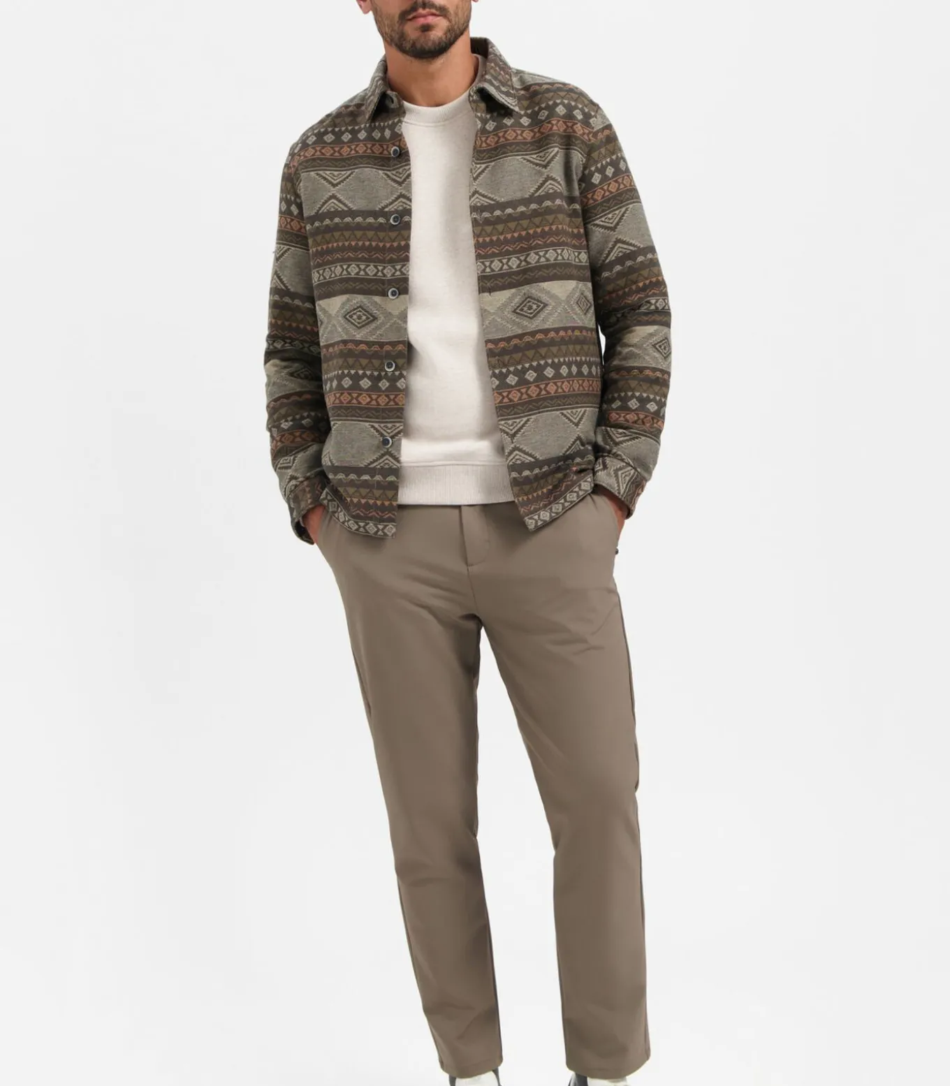 Overshirt in jacquardstof