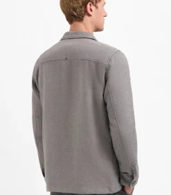Overshirt met knopen in bouclestof