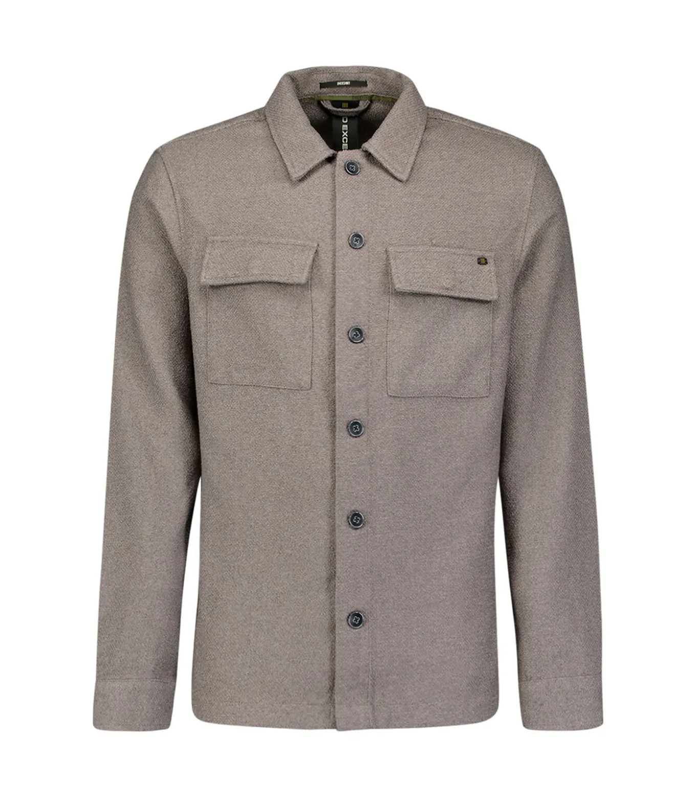 Overshirt met knopen in bouclestof