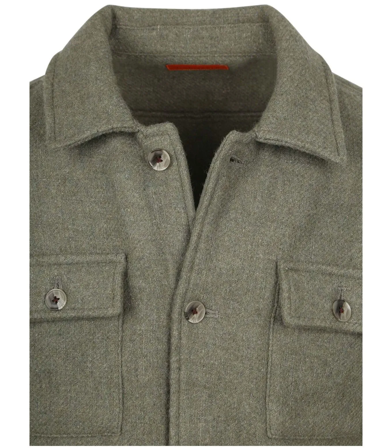 Overshirt Wool Blend Groen