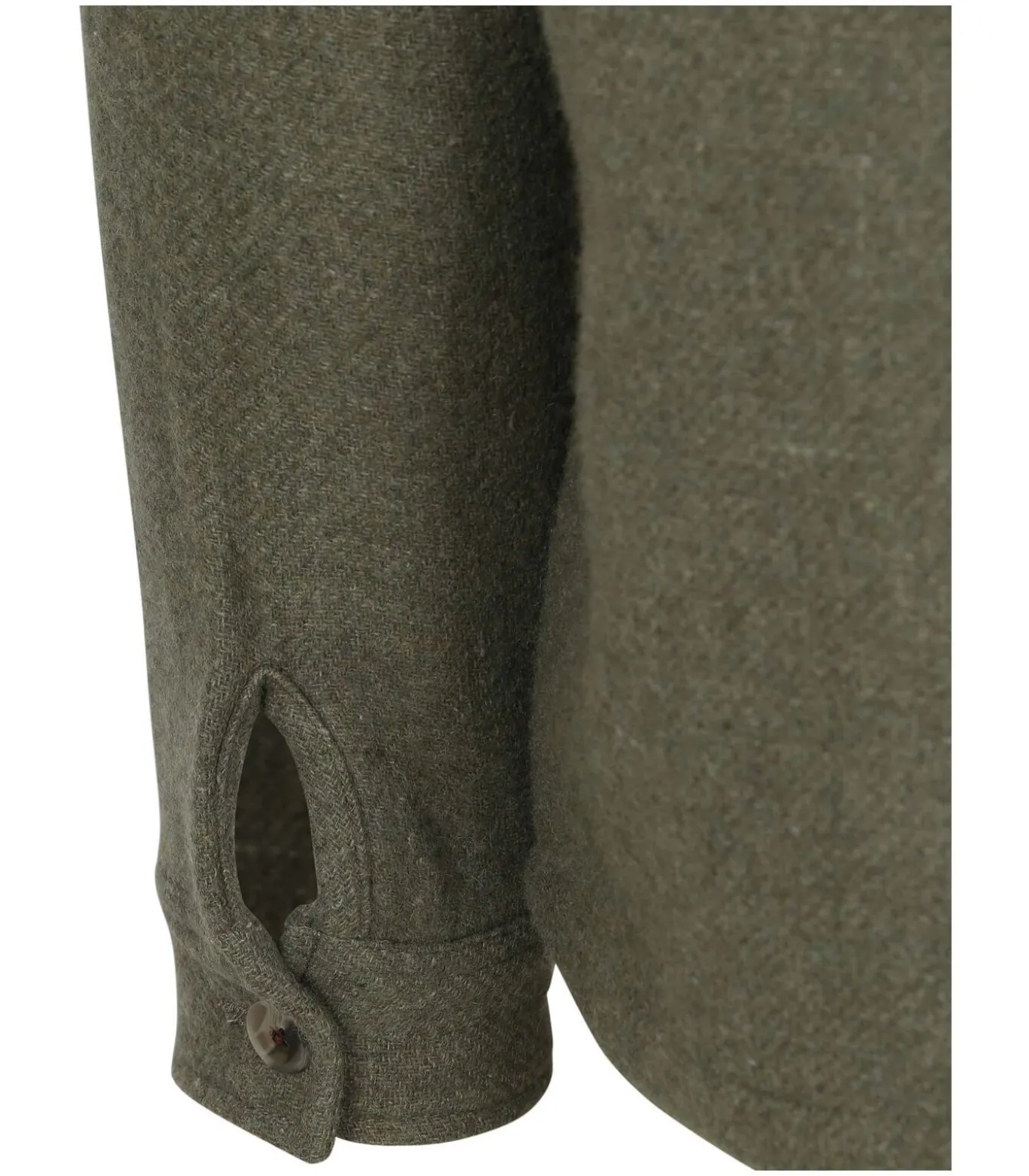 Overshirt Wool Blend Groen