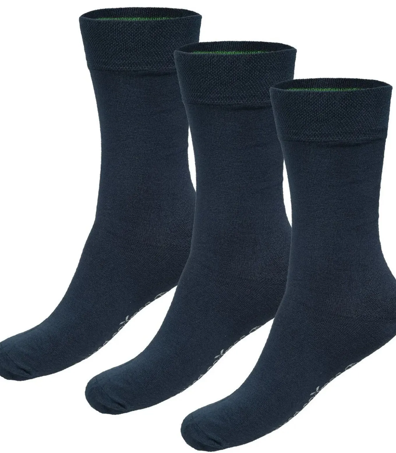 3-paar unisex sokken BEAU - Bamboe heren en dames sokken - Donkerblauw - Zwart