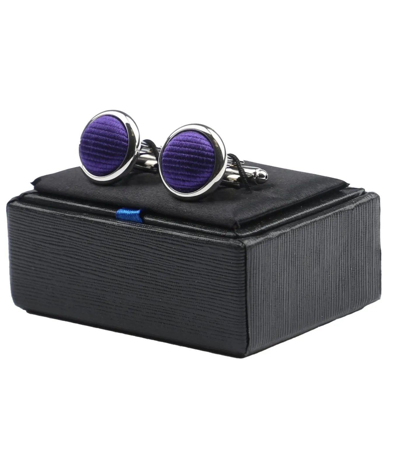 Paarse Manchetknopen Zijde F30