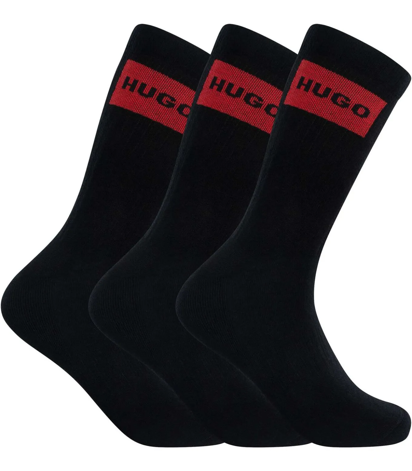 3-Pack Label Quarter-Sokken